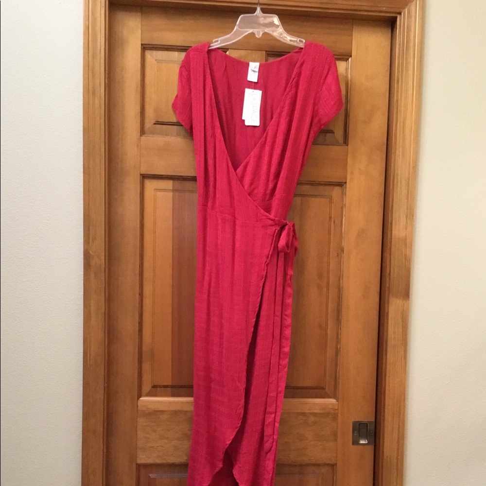 L Space maxi wrap dress